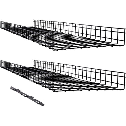 Tripp Lite by Eaton Wire Mesh Cable Tray - 450 x 100 x 1500 mm (18 in. x 4 in. x 5 ft.) 2-Pack SRWB18410X2STR