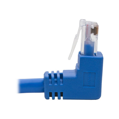 Tripp Lite by Eaton Down-Angle Cat6 UTP Patch Cable (RJ45) - 1 ft., M/M, Gigabit, Molded, Blue N204-001-BL-DN