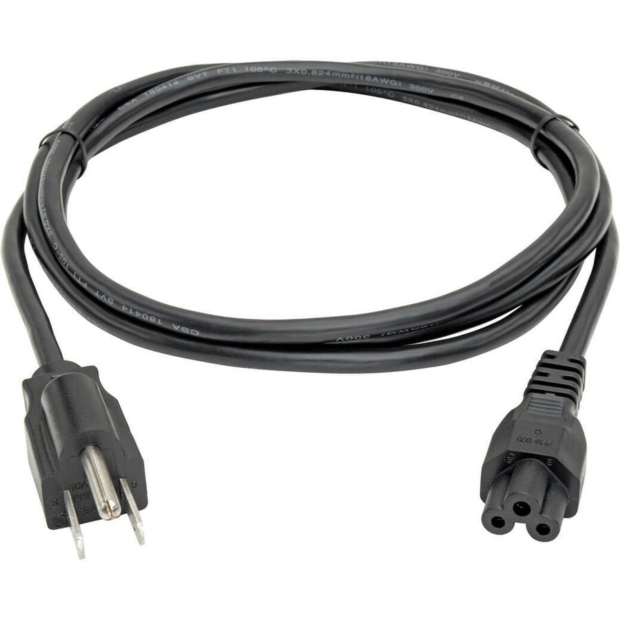 Tripp Lite 6ft Laptop / Notebook Power Cord Cable 5-15P to C5 10A 18AWG 6' P013-006