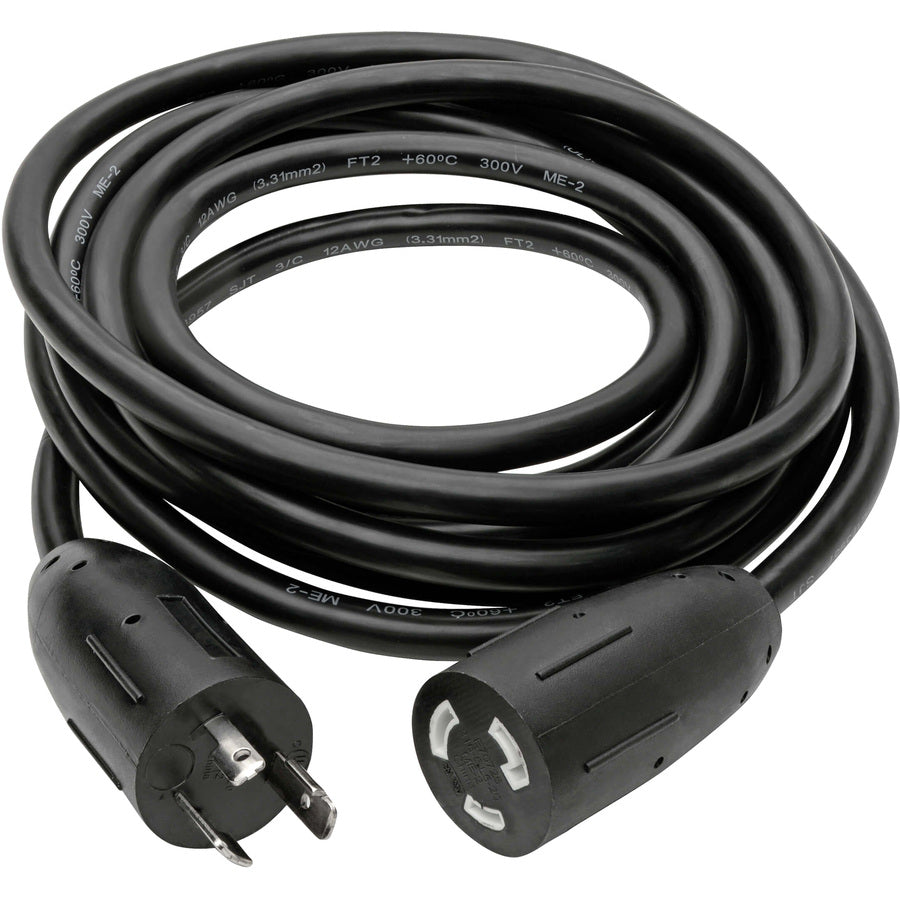 Tripp Lite 15ft Power Cord Extension Cable L5-20P to L5-20R with Locking Connectors Heavy Duty 20A 12AWG 15' P046-015-LL