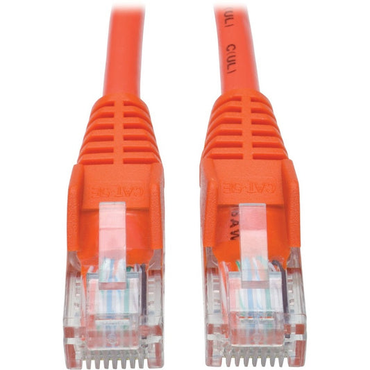 Tripp Lite by Eaton Cat5e 350 MHz Snagless Molded UTP Patch Cable (RJ45 M/M), Orange, 6 ft. N001-006-OR