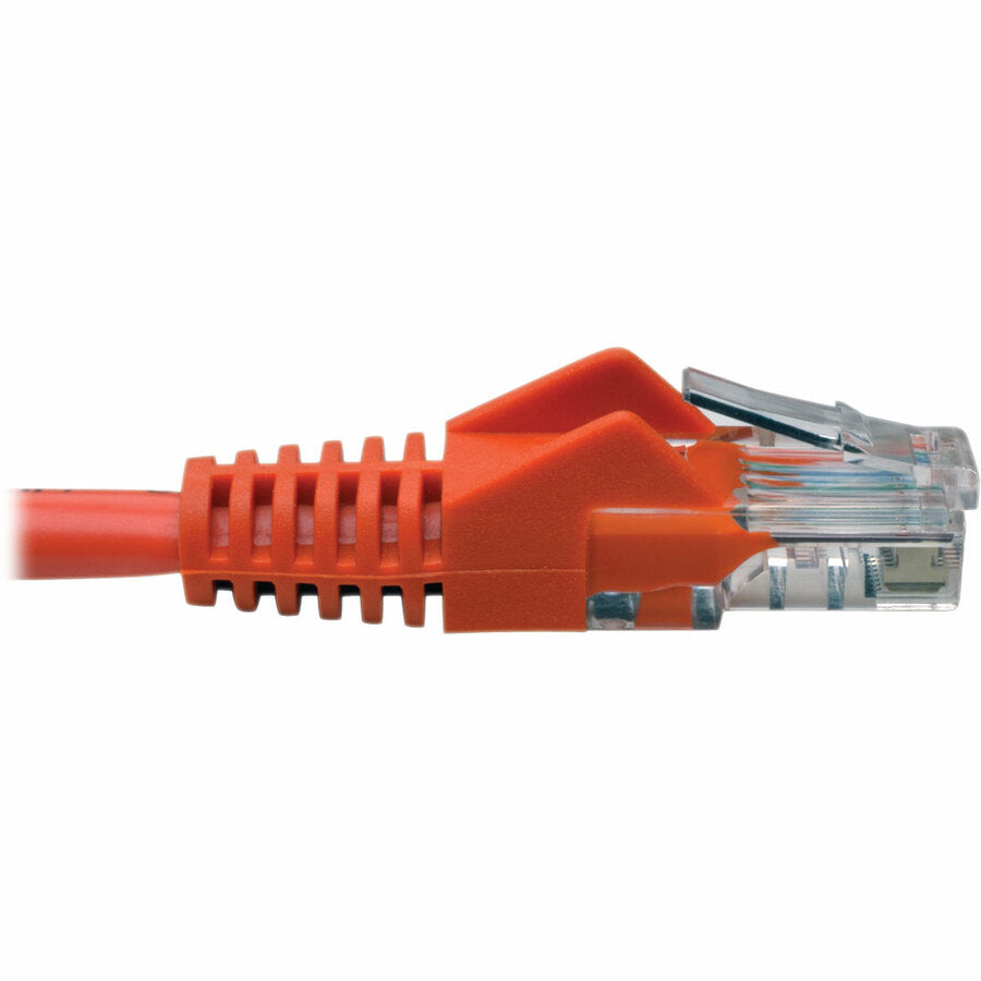 Tripp Lite by Eaton Cat5e 350 MHz Snagless Molded UTP Patch Cable (RJ45 M/M), Orange, 6 ft. N001-006-OR