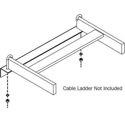 Tripp Lite by Eaton SRLWALLSPPT18 Wall Mount Support for Cable Ladder - Black SRLWALLSPPT18