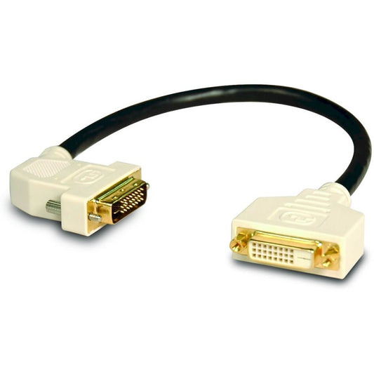 Tripp Lite 1ft DVI Dual Link Digital Extension Adapter Cable 45 Degree Left Plug DVI-D M/F 1' P562-001-45L