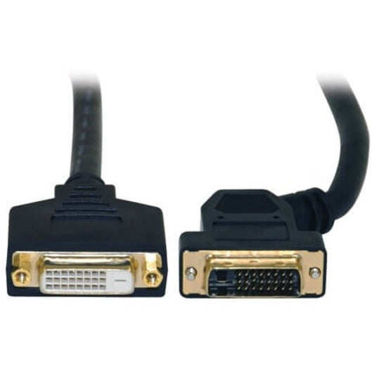 Tripp Lite 1ft DVI Dual Link Digital Extension Adapter Cable 45 Degree Left Plug DVI-D M/F 1' P562-001-45L