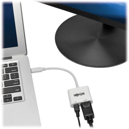 Tripp Lite by Eaton U444-06N-DP8WC USB-C to DisplayPort Adapter Cable, M/F, White, 6 in. U444-06N-DP8WC