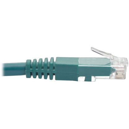 Tripp Lite by Eaton Cat6 Gigabit Molded Patch Cable (RJ45 M/M), Green, 15 ft N200-015-GN