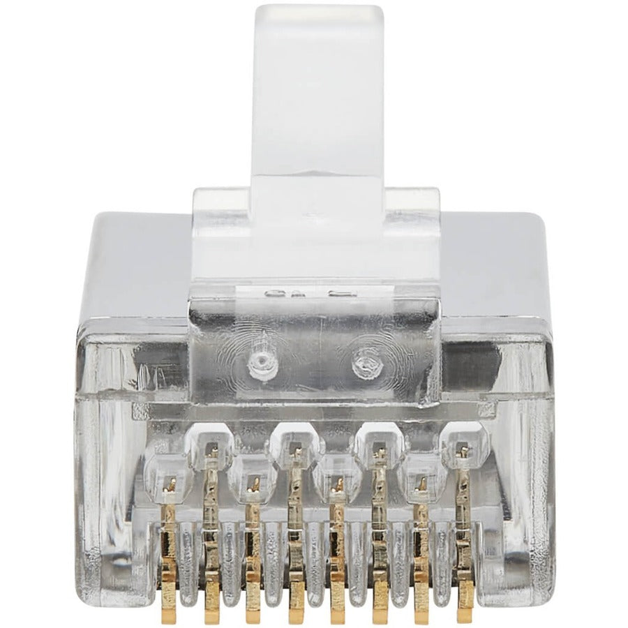 Tripp Lite by Eaton Cat6 RJ45 Pass-Through FTP Modular Plug, 50 Pack N232-050-FTP