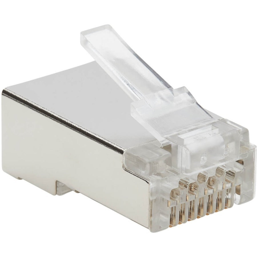 Tripp Lite by Eaton Cat6 RJ45 Pass-Through FTP Modular Plug, 50 Pack N232-050-FTP