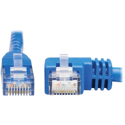 Tripp Lite by Eaton N204-020-BL-RA Right-Angle Cat6 Ethernet Cable - 20 ft., M/M, Blue N204-020-BL-RA