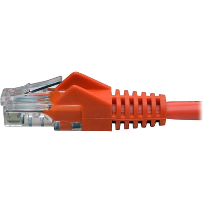 Tripp Lite by Eaton Cat5e 350 MHz Snagless Molded UTP Patch Cable (RJ45 M/M), Orange, 5 ft N001-005-OR