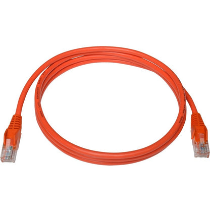 Tripp Lite by Eaton Cat5e 350 MHz Snagless Molded UTP Patch Cable (RJ45 M/M), Orange, 5 ft N001-005-OR