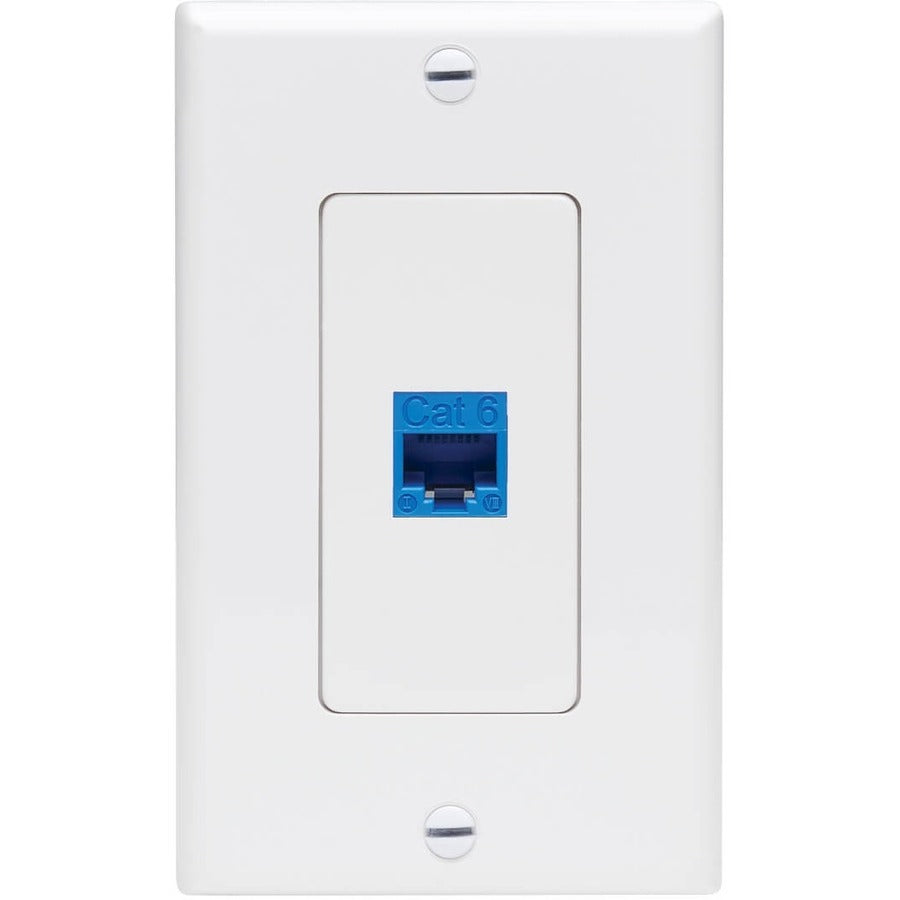 Tripp Lite by Eaton Center Plate Insert, Decora Style - Vertical, 1 Port N042D-001V-WH