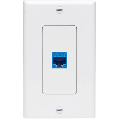 Tripp Lite by Eaton Center Plate Insert, Decora Style - Vertical, 1 Port N042D-001V-WH