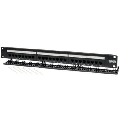 Tripp Lite 24-Port Cat5e Cat5 Rackmount Patch Panel 568B 110 Punch 1URM N052-024