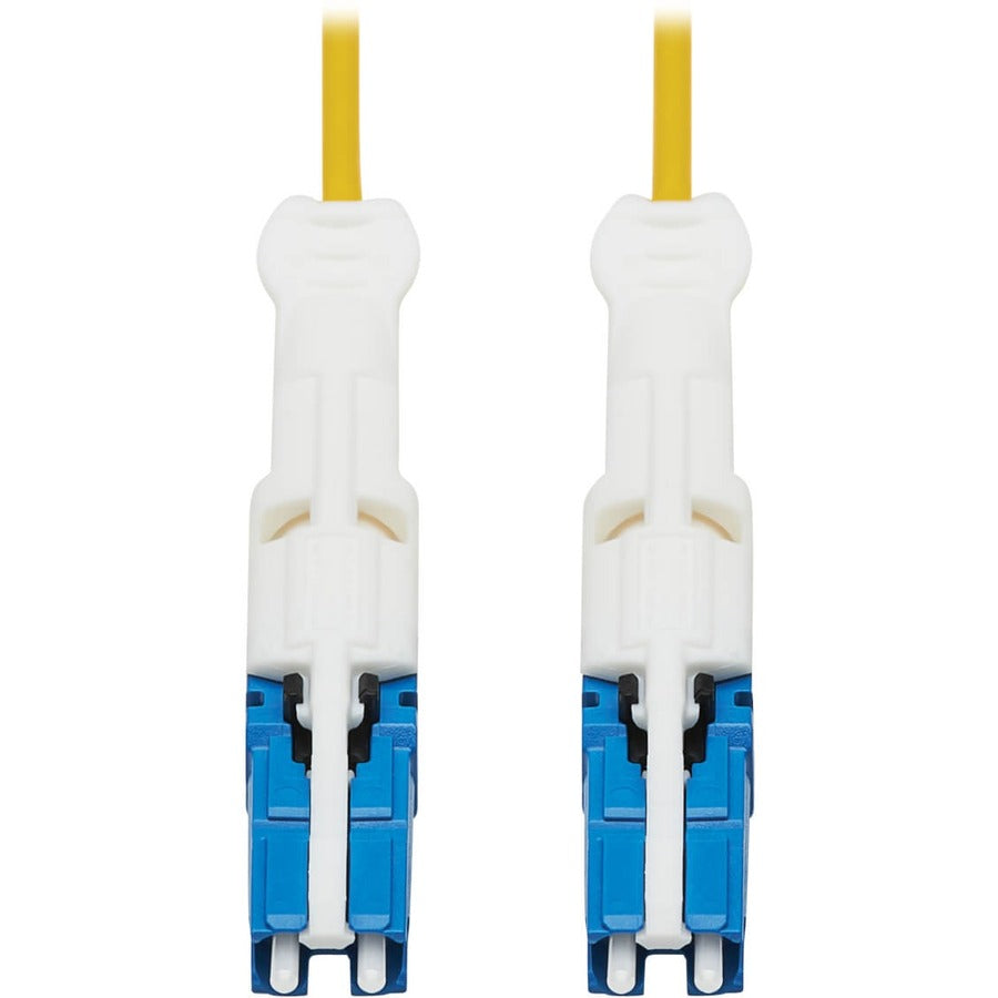 Tripp Lite by Eaton N381C-05M 400Gb Duplex Singlemode 9/125 OS2 Fiber Optic Cable, Yellow, 5 m N381C-05M