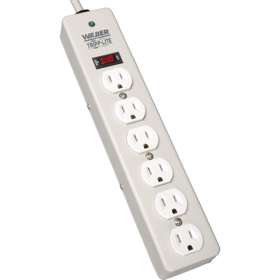 Tripp Lite Waber Surge Protector Strip 6 outlet 6' Cord 1050 Joules DG206