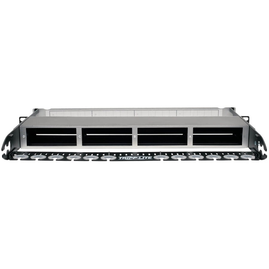 Tripp Lite High Density Copper Fiber Enclosure Panel 4-Cassette Capacity 1U N484-01U