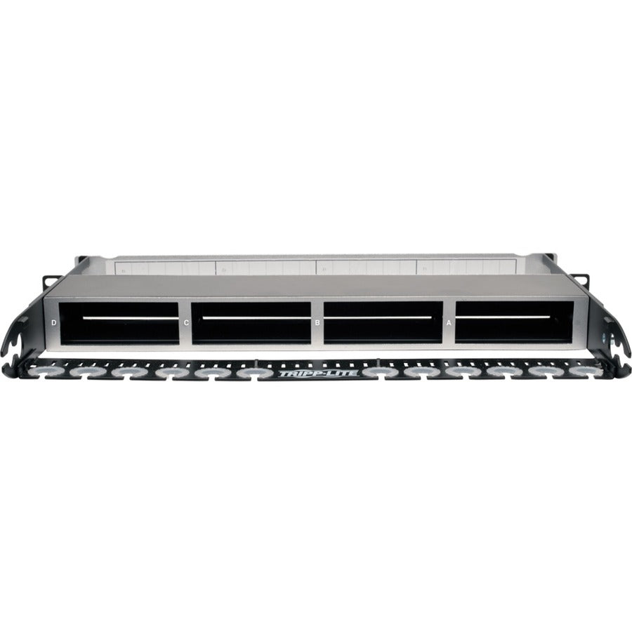 Tripp Lite High Density Copper Fiber Enclosure Panel 4-Cassette Capacity 1U N484-01U