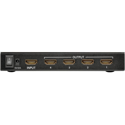 Tripp Lite by Eaton 4-Port 4K HDMI Splitter for Ultra-HD (4Kx2K) Video and Audio - 3840x2160 B118-004-UHD