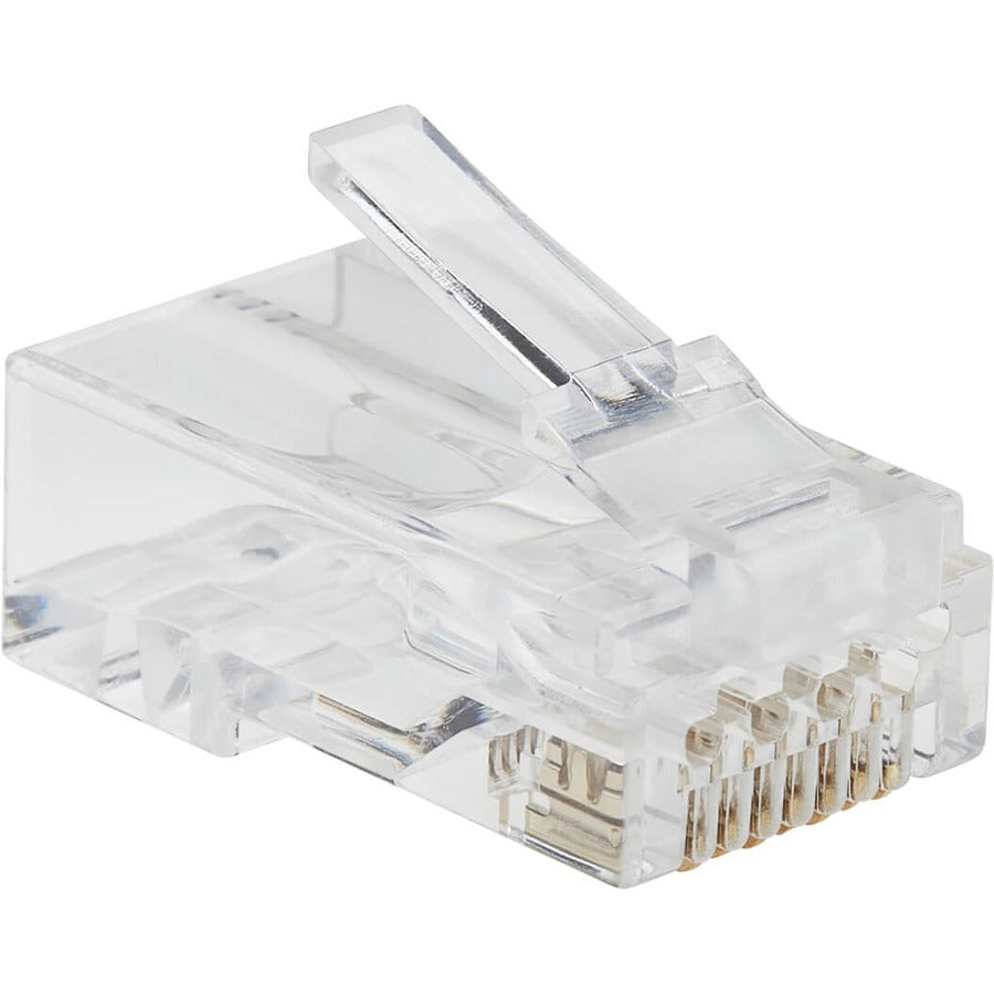 Tripp Lite by Eaton Cat6 RJ45 Pass-Through UTP Modular Plug, 100 Pack N232-100-UTP