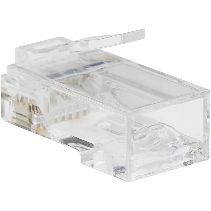 Tripp Lite by Eaton Cat6 RJ45 Pass-Through UTP Modular Plug, 100 Pack N232-100-UTP