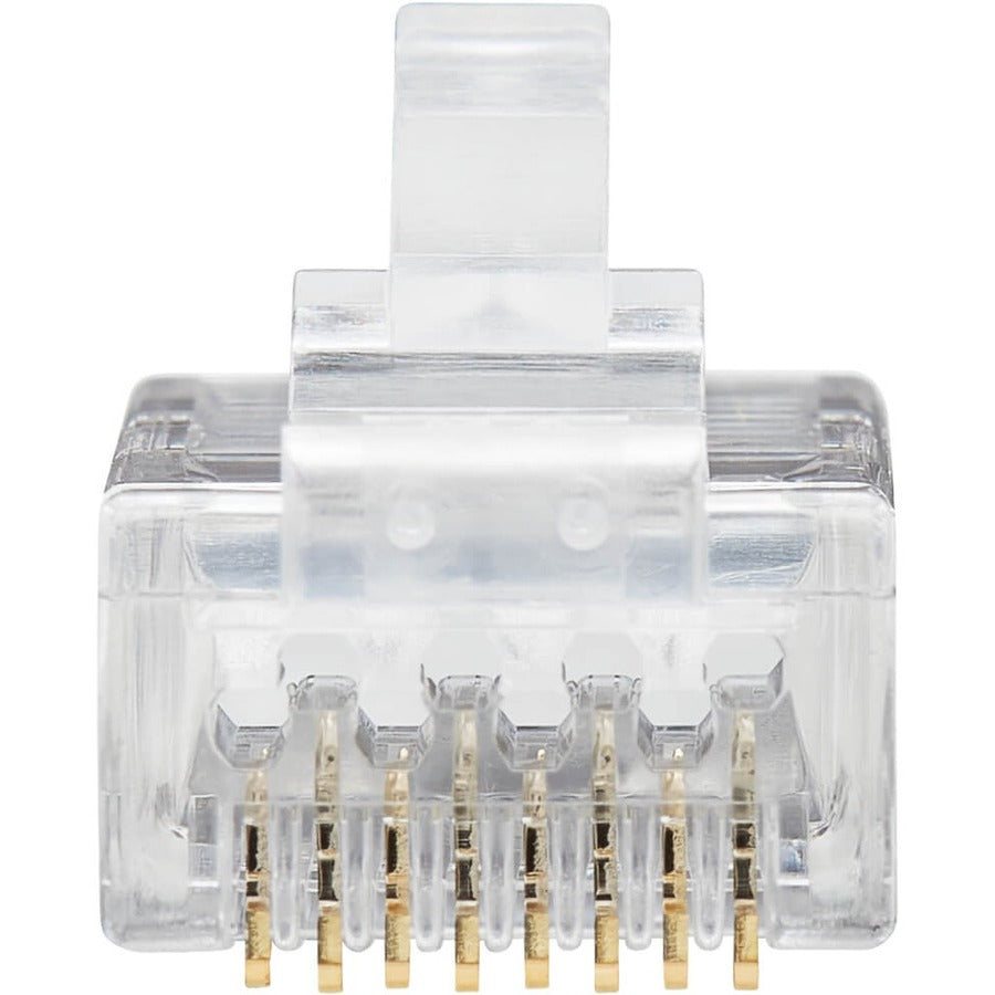 Tripp Lite by Eaton Cat6 RJ45 Pass-Through UTP Modular Plug, 100 Pack N232-100-UTP