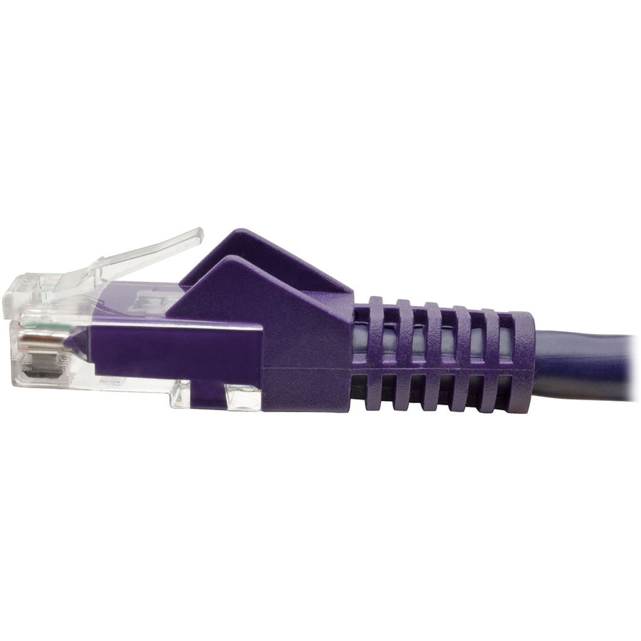 Tripp Lite by Eaton Cat6 Gigabit Snagless Molded UTP Patch Cable (RJ45 M/M), Purple, 20 ft N201-020-PU