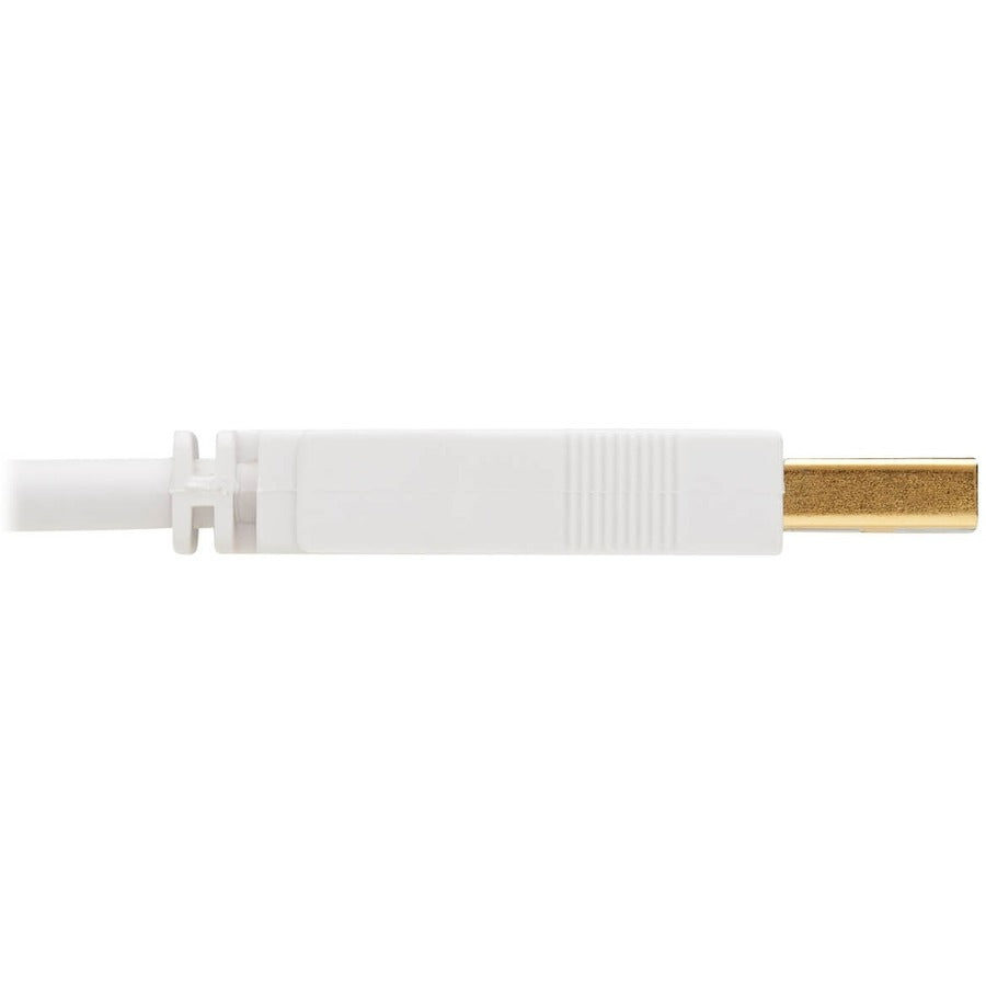 Tripp Lite Safe-IT USB-A to USB-B Antibacterial Cable (M/M), USB 2.0, White, 10 ft. U022AB-010-WH