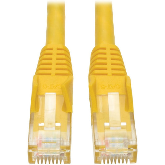 Tripp Lite by Eaton 35-ft. Cat6 Yellow Gigabit Patch Cord Snagless Molded N201-035-YW