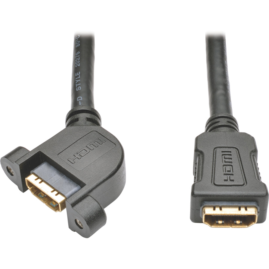 Tripp Lite 1ft High Speed HDMI Cable with Etherenet Digital Video / Audio Panel Mount F/F 1' P569-001-FF-APM