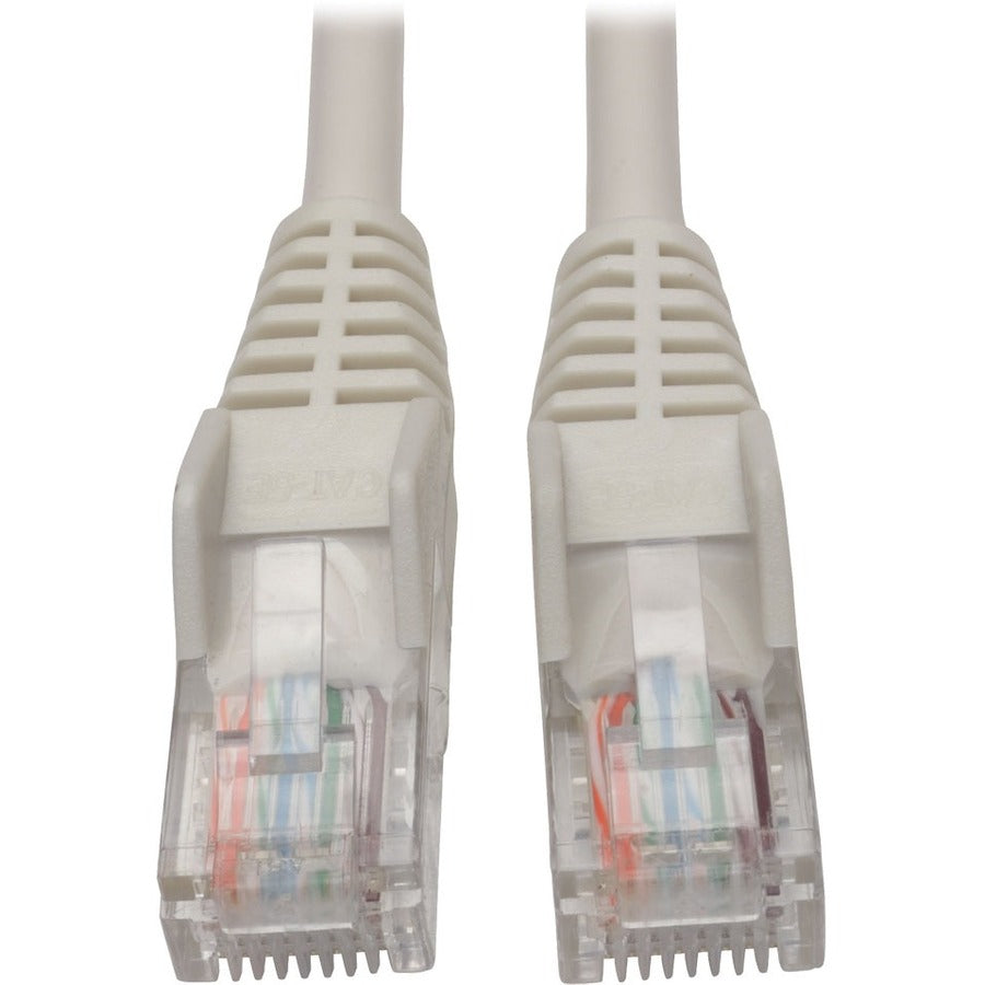 Tripp Lite by Eaton Cat5e 350 MHz Snagless Molded UTP Patch Cable (RJ45 M/M), White, 6 ft. N001-006-WH