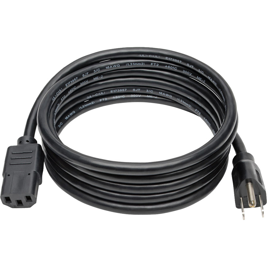 Tripp Lite 8ft Computer Power Cord Cable 5-15P to C13 13A 16AWG 8' P006-008-13A