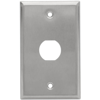 Tripp Lite by Eaton N206-FP01-IND RJ45 Bulkhead Wall Plate, 1 Cutout, Industrial, Metal N206-FP01-IND