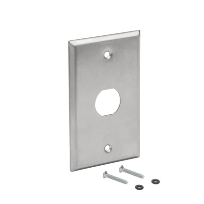 Tripp Lite by Eaton N206-FP01-IND RJ45 Bulkhead Wall Plate, 1 Cutout, Industrial, Metal N206-FP01-IND