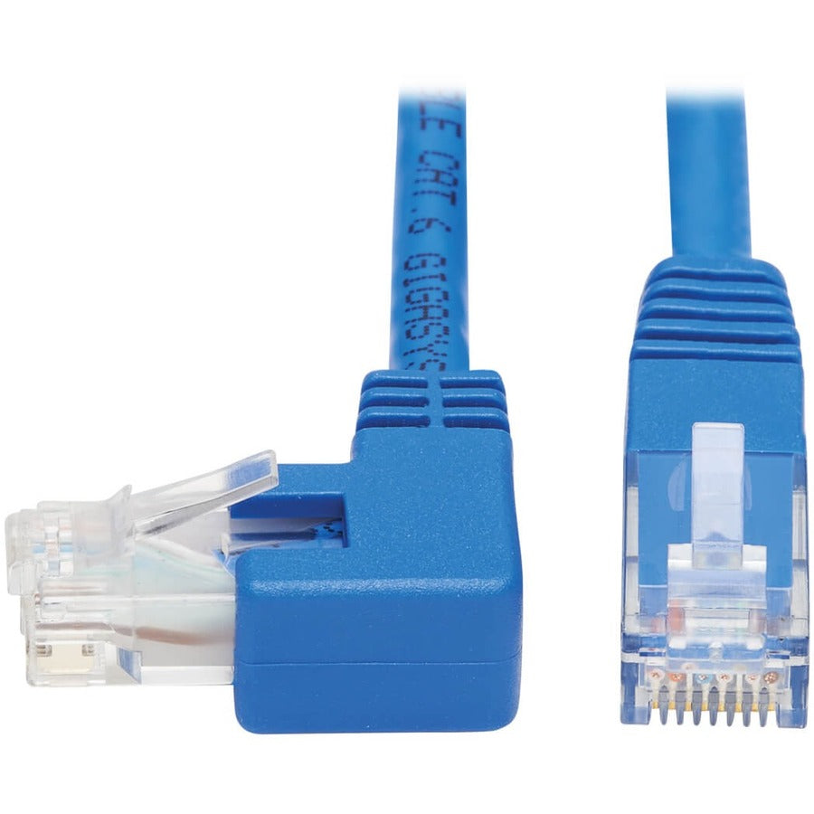 Tripp Lite by Eaton N204-015-BL-LA Left-Angle Cat6 Ethernet Cable - 15 ft., M/M, Blue N204-015-BL-LA