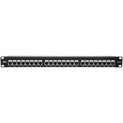 Tripp Lite by Eaton N252-024-SH-K Cat6 24-Port Patch Panel, 1U N252-024-SH-K