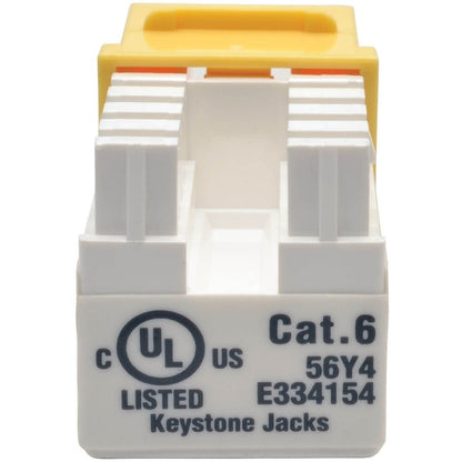 Tripp Lite by Eaton N238-001-YW Cat6 110-punch Down Keystone Jack N238-001-YW