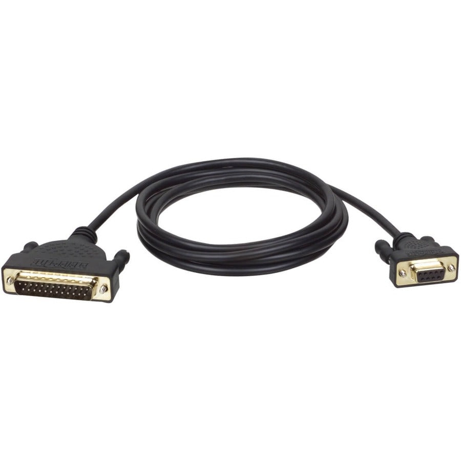 Tripp Lite 6ft AT Serial Modem Cable Gold Connectors DM25M to DB9F 6' P404-006