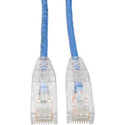 Tripp Lite by Eaton Cat6 UTP Patch Cable (RJ45) - M/M, Gigabit, Snagless, Molded, Slim, Blue, 15 ft. N201-S15-BL