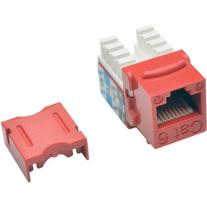 Tripp Lite by Eaton Cat6/Cat5e 110 Style Punch Down Keystone Jack - Red, 25-Pack N238-025-RD