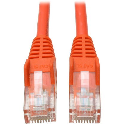 Tripp Lite by Eaton Cat5e 350MHz Snagless Molded Patch Cable (RJ45 M/M) - Orange, 3-ft. N001-003-OR