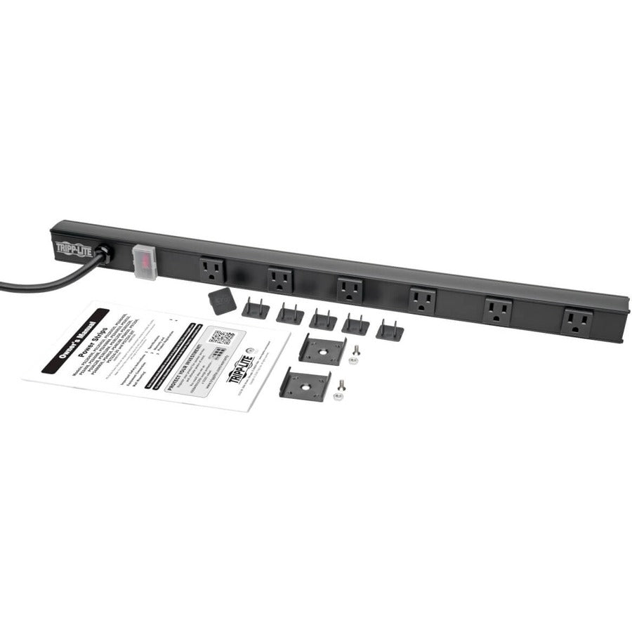 Tripp Lite by Eaton PS2406RA08B 6-Outlet Power Strip PS2406RA08B