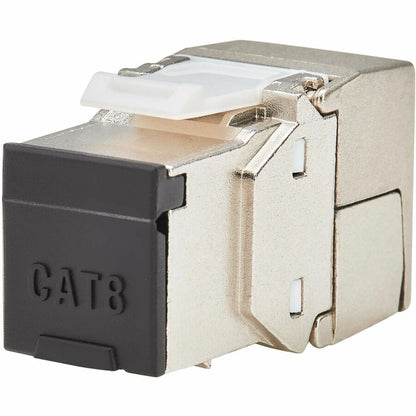 Tripp Lite by Eaton Cat8 STP Shielded Tool-Free Keystone Jack, 568A/568B, TAA N238-SHC8-TF-1