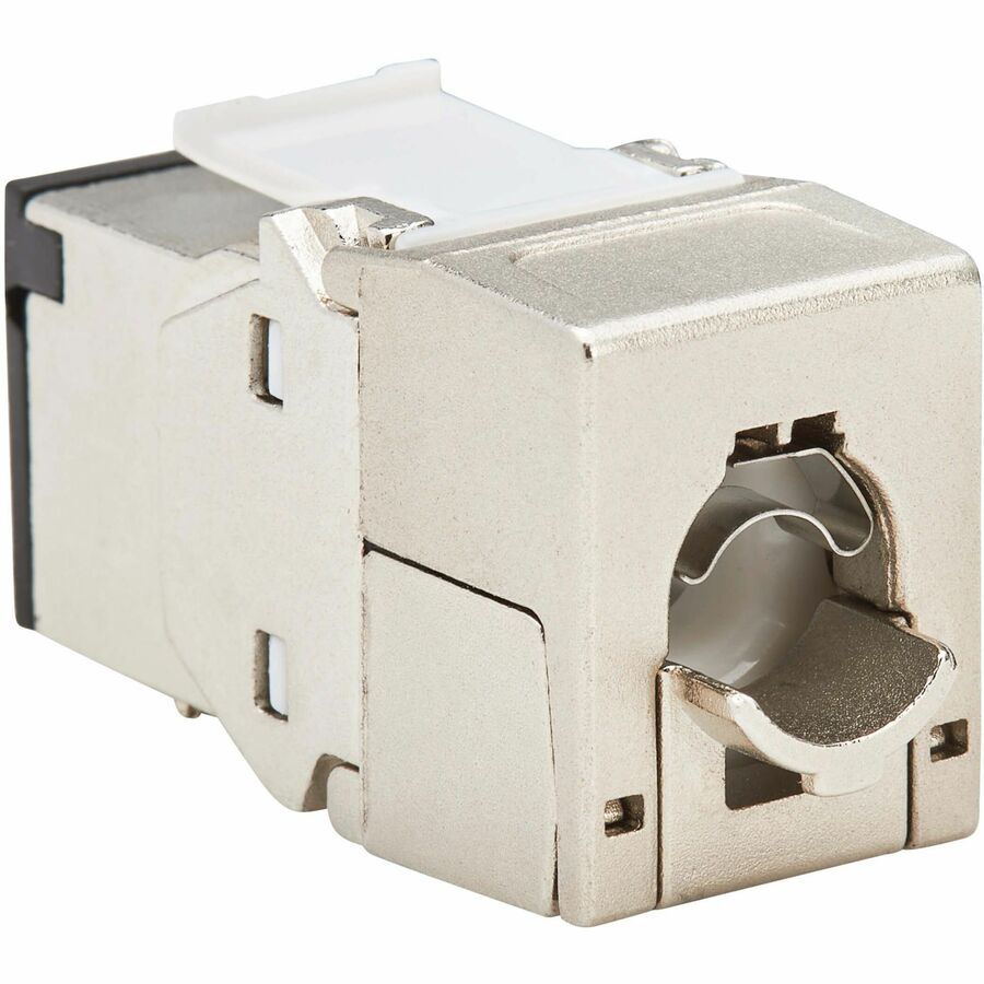 Tripp Lite by Eaton Cat8 STP Shielded Tool-Free Keystone Jack, 568A/568B, TAA N238-SHC8-TF-1