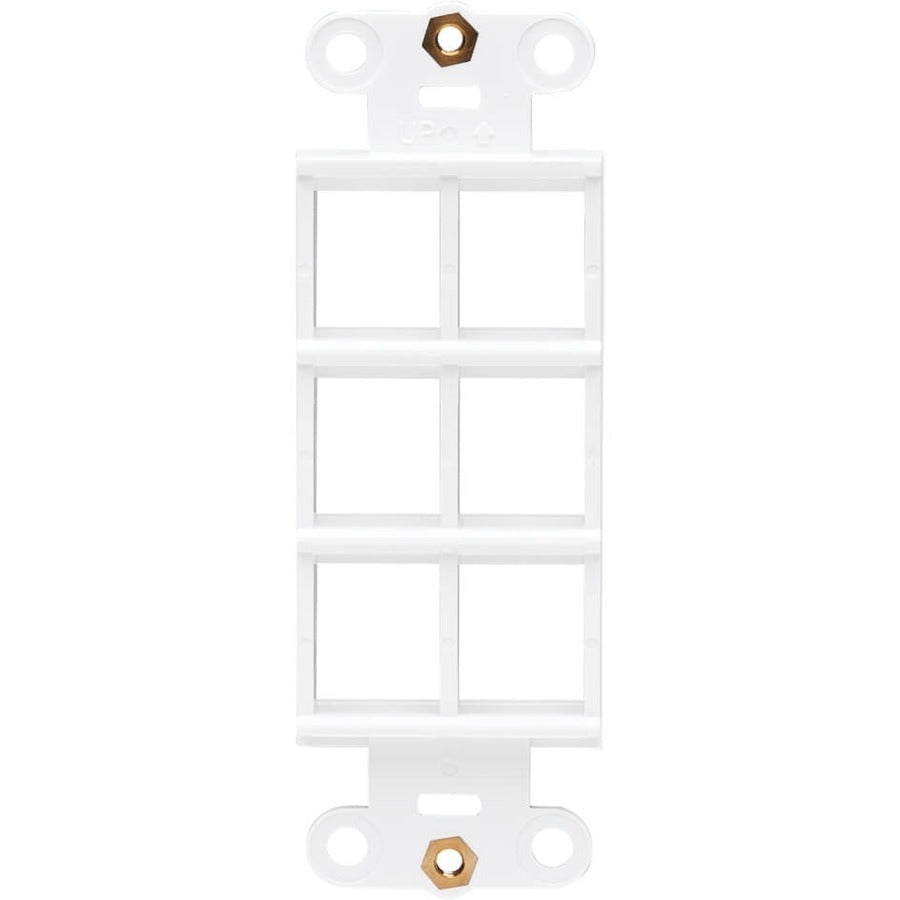 Tripp Lite by Eaton Center Plate Insert, Decora Style - Vertical, 6 Ports N042D-006V-WH