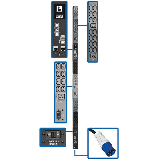 Tripp Lite by Eaton PDU3EVN6G60B 48-Outlet PDU PDU3EVN6G60B