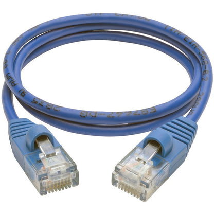 Tripp Lite by Eaton Cat5e 350 MHz Snagless Molded Slim UTP Patch Cable (RJ45 M/M), Blue, 2ft N001-S02-BL