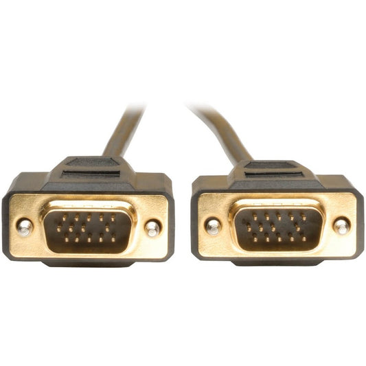 Tripp Lite 15ft VGA Monitor Gold Cable Molded Shielded HD15 M/M 15' P512-015