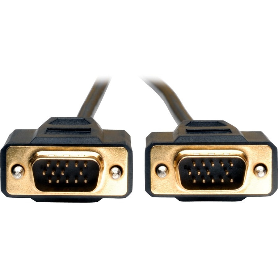 Tripp Lite 15ft VGA Monitor Gold Cable Molded Shielded HD15 M/M 15' P512-015